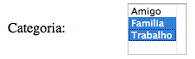 Exemplo de uso do selectManyListbox.